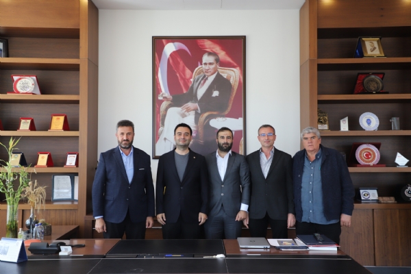 Ekşioğlu İnşaat, Mikel İnşaat ve İlhan Ahşap Firma Yetkililerinden Başkan İzzet VOLKAN´a Tebrik Ziyareti