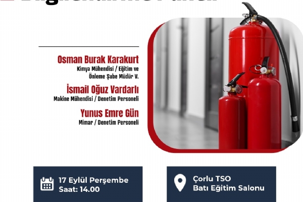 Konutlarda Yangın Güvenliği Bilgilendirme Paneli