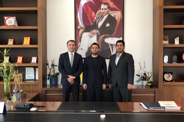 QNB Bank Çorlu Şube Müdürlerinden Yönetim Kurulu Başkanı İzzet VOLKAN´a Ziyaret