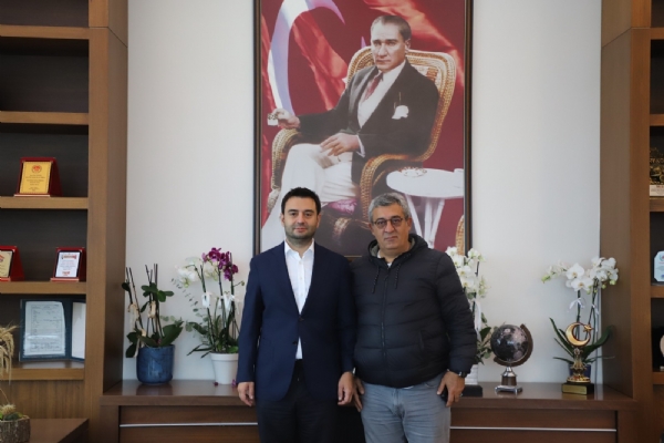 Ajans Tekirdağ İmtiyaz Sahibi Ruhan YALÇIN´dan Başkan İzzet VOLKAN´a Ziyaret