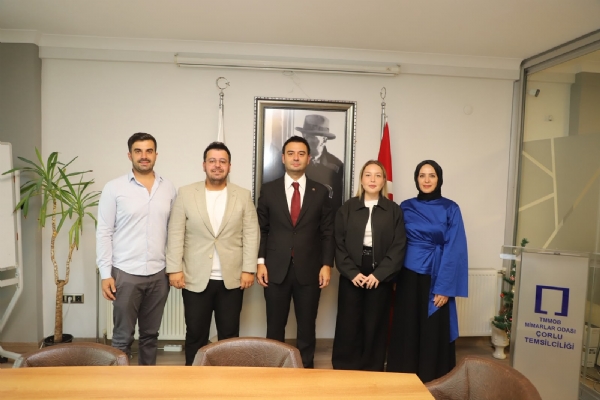 Yönetim Kurulu Başkanı İzzet VOLKAN´dan Mimarlar Odası Çorlu Temsilciliğine Ziyaret