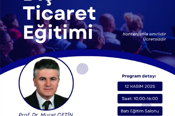 Dış Ticaret Eğitim Duyurusu