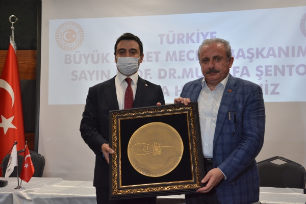 TBMM Bakanmz Prof. Dr. Sayn Mustafa entoptan Odamza Ziyaret