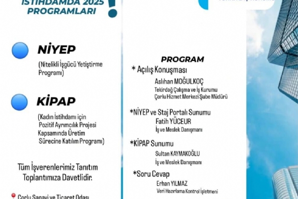 stihdamda 2025 Programlar NYEP Nitelikli gc Yetitirme Program ve KPAP Kadn stihdam iin Pozitif Ayrmclk Projesi Kapsamnda retim Srecine Katlm Program