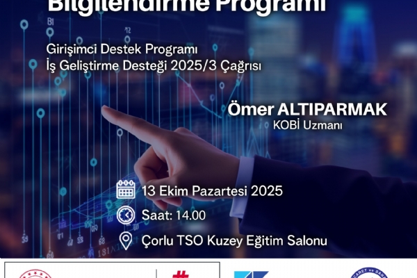 KOSGEB Girişimci Destek Programı -İş Geliştirme Desteği 2025/3 Çağrısı Hak.