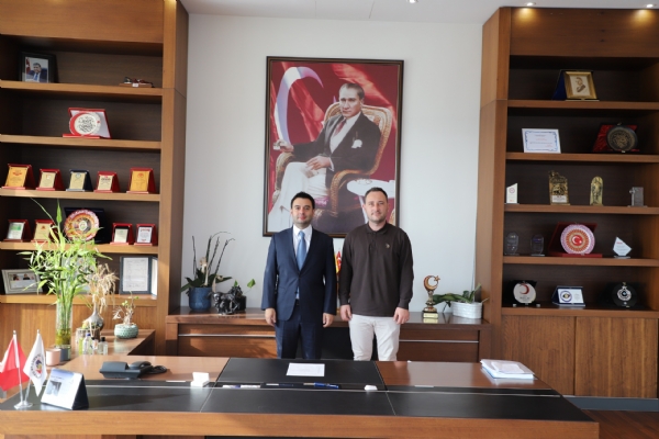 Balkan Göçmenleri Derneği Genel Sekreteri Serkan AYAZdan Çorlu Ticaret ve Sanayi Odası Yönetim Kurulu Başkanı İzzet VOLKANa Ziyaret