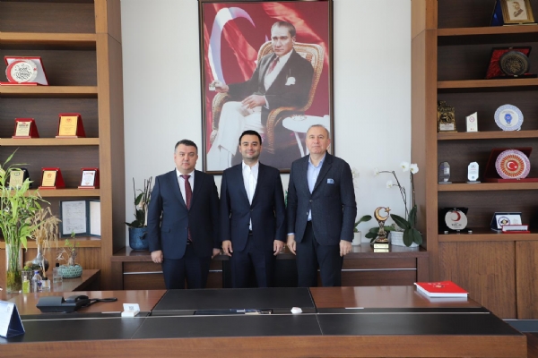 Avrupa Serbest Bölgesi Yatırımcıları Derneği´nden Odamız Yönetim Kurulu Başkanı İzzet VOLKAN´a ziyaret